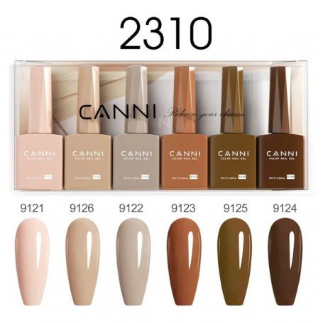 9ML Nail Gel 6 Colors Set 2310. Piegādes laiks līdz 10 darba dienām