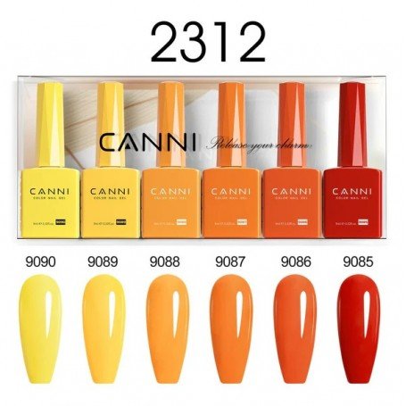9ML Nail Gel 6 Colors Set 2312.  Longer delivery time up to 10 business days