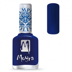 Moyra SP05 Blue Stamping nail polish