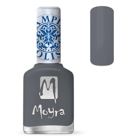 Moyra SP23 Grey Stamping nail polish