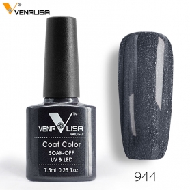944 7.5ml Pearl Black Venalisa gelinis nagų lakas