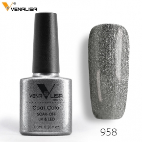 958 7.5ml Pearl Grey Venalisa gelinis nagų lakas
