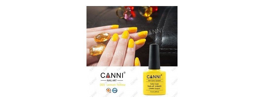 Yellow gel polish