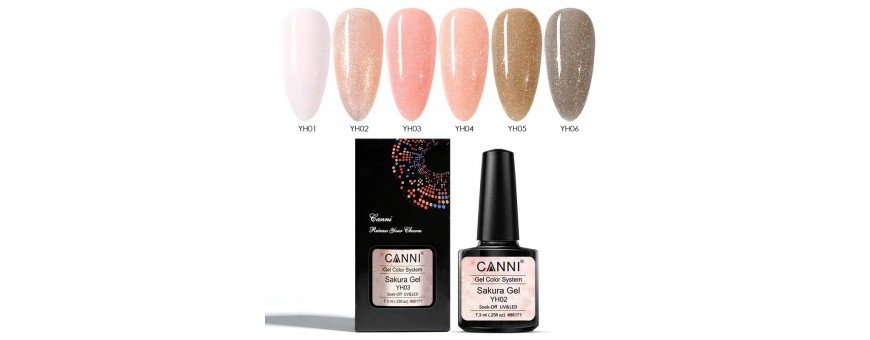 Geliniai lakai CANNI Sakura su blizgesiu. gera kaina- GEL.LT