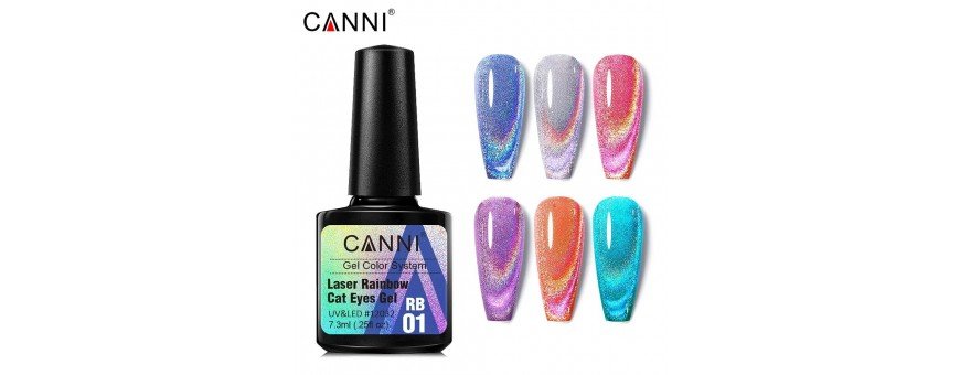CANNI 7.3ml Laser Holografic Rainbow Cat Eye
